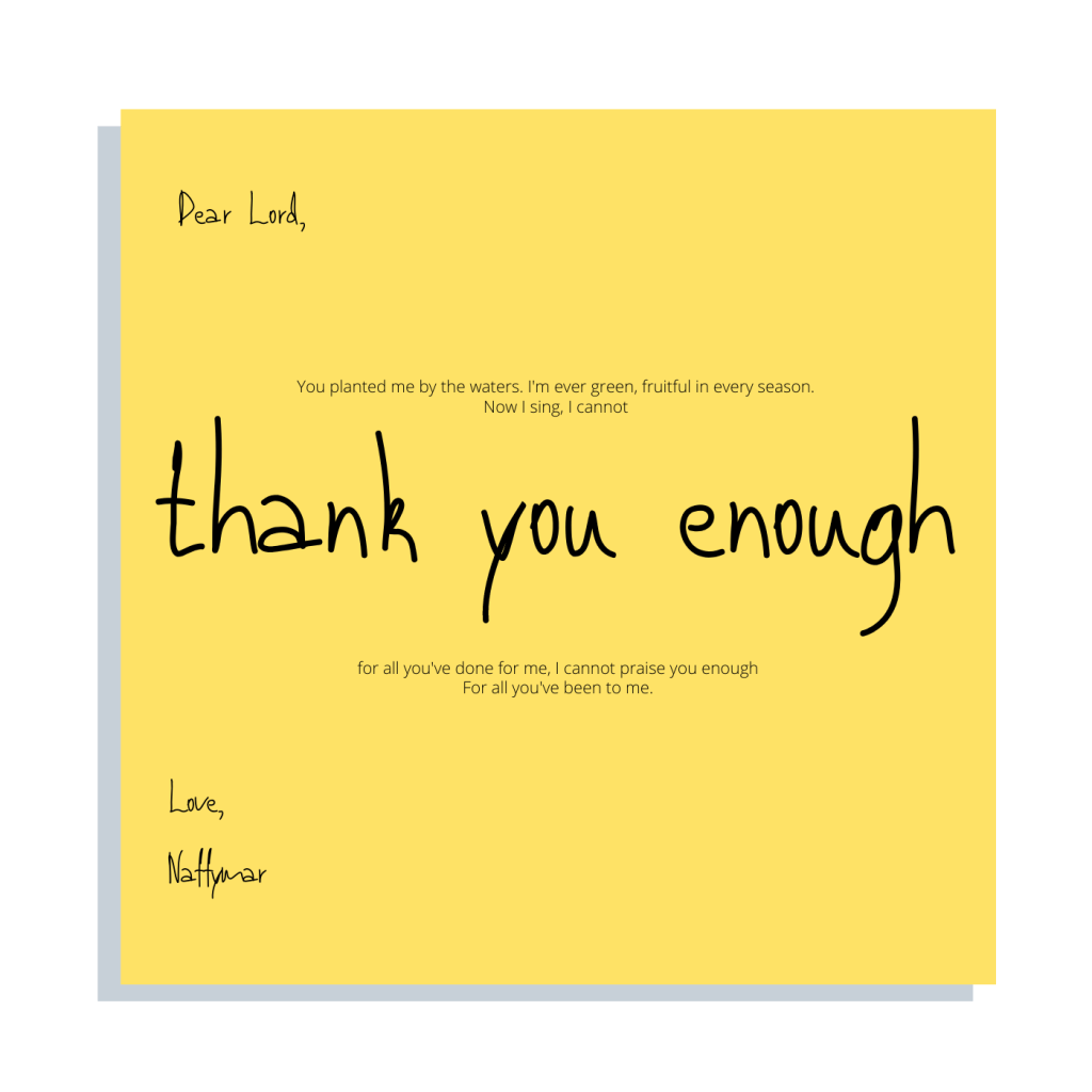 Thank You enough - NaffyMar lyrics
